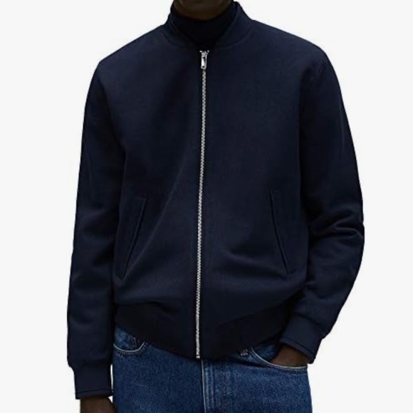 Zara Other - NWT Zara Navy Bomber Jacket Size L